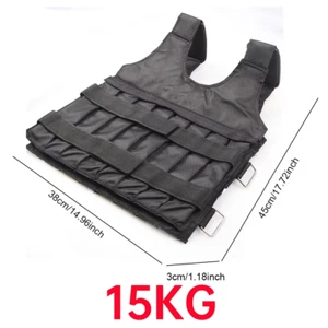 3/15/35Kg Weighted Jacket Adjustable Workout Weight Jacket Weighted Exercise Ves - Picture 1 of 19