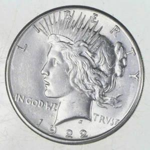 DÓLAR DE PLATA DE LA PAZ 1922 ¡MONEDA 90% BRILLANTE SIN CIRCULAR! ¡INCREÍBLE! - Imagen 1 de 2