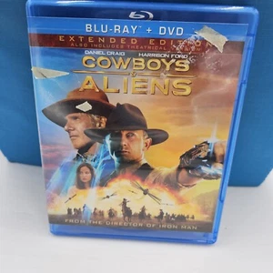 Cowboys & Aliens Wide-Screen Hi-Def PG13 Unrated Extended Edition Blu-Ray Movie - Picture 1 of 3