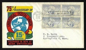 #C43 15c Universal Postal Union - 75th Anniv. - Cachet Craft / Ken Boll FDCB4 - Picture 1 of 2