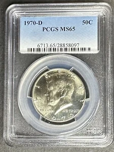 1970-D Kennedy Half Dollar PCGS MS-65, Buy 3 Items, Get $5 Off!! - Picture 1 of 2