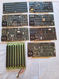 Cromemco - 8 Slot Motherboard Blitz Bus w/ 7 Boards - VTG 1983 Please Read/Look