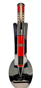 RARE! DELTA MOMO DESIGN 2014 30TH ANNIVERSARY LIMITED EDITION RED BALLPOINT PEN - Picture 1 of 20