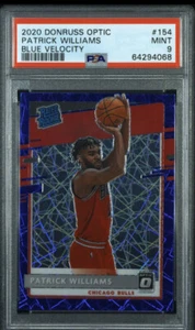 Patrick Williams 2020-21 óptica Donruss radiocontrol #154 azul velocidad prizm psa 9 - Imagen 1 de 2