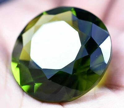 Lab Created 53.85 Ct Green Peridot GGL Certified Diamond Cut TOP QUALITY Gem - Image 1 of 4