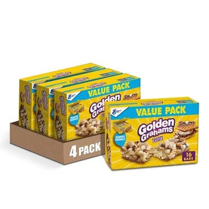 Golden Grahams Müsliriegel Snack Pack 16 Stück perfekt für Brotdose 4 Packungen - Bild 1 von 5