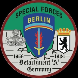 US Army Special Forces Detachment ‘A’ Berlin Brigade Self-adhesive Vinyl Decal - Bild 1 von 1
