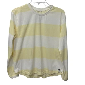 Camicia da sole donna manica lunga Salty Crew taglia media protezione UV 40+ giallo bianco - Foto 1 di 8