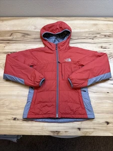 North Face Jacke Damen Small rot/grau Summit Series PrimaLoft Kapuze isoliert - Bild 1 von 10