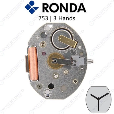Genuine Ronda 753 Watch Movement Swiss Parts (Multiple Variations) - Image 1 of 2