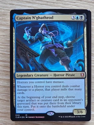 Custom Commander Deck ~ Nightmares Beneath the Waves ~ Captain N'ghathrod - Image 1 of 4
