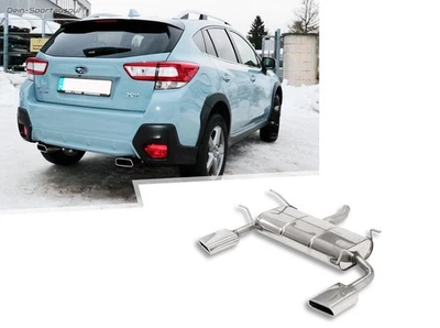 FOX Duplex Scarico Sportivo per Subaru XV 1.6l Tipo G5 Je 145x65mm Trapezoidale - Immagine 1 di 4