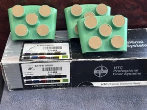 Paquete de 3 - 211499 - HTC EZ FP 6 almohadillas de pulido de diamante VERDE - piso de hormigón - Imagen 1 de 4