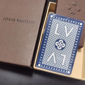 Louis Vuitton Playing Cards Monogram Blue JEB DE CARTES With box New unused - Picture 1 of 24