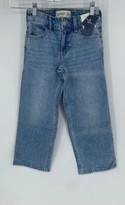 Abercrombie Kids Girls Blue High-Rise Wide-Leg & Skinny Jeans Size 7/8 Lot Of 2 - Picture 1 of 12