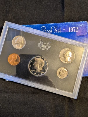 1972 S PROOF Set in Original Box US Mint with COA (5 Coin Set) - Image 1 of 2