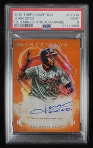 2019 Topps Inception Juan Soto #RES-JS Rookie Auto Orange /50 PSA 9 - Picture 1 of 13