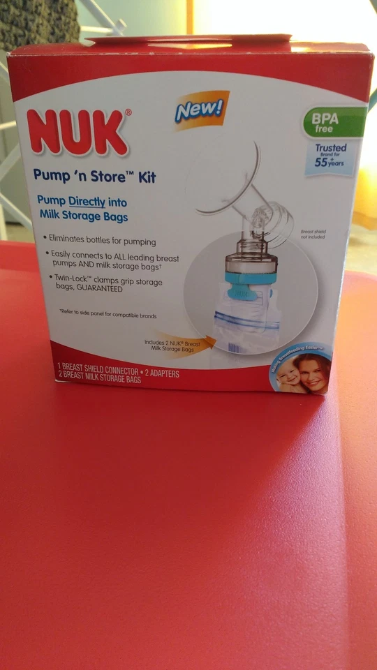 Kit de almacenamiento de leche materna NUK Pump N Store 5 piezas se adapta a la mayoría de las bombas sin BPA Foto 1 de 1