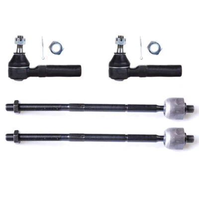 4Pc For Chrysler PT Cruiser 2001-2010 2.4L 2429CC Front Inner Outer Tie Rod Ends Foto 1 de 4