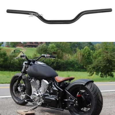 Manillar rastreador barras de arrastre negro para motocicleta 7/8" 22 mm para Yamaha DragStar650 Foto 1 de 4
