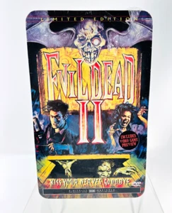 Evil Dead II Limited Edition Anchor Bay Tin Kiss Your Nerves Goodbye New SEALED! - Imagen 1 de 7