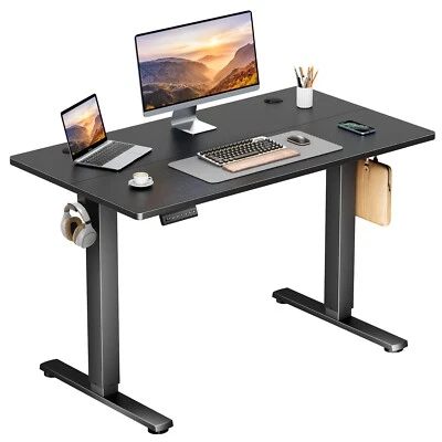 Electric Standing Desk - 40/48/55/63 x 24 inch Adjustable Sit to Stand Up Desk - Image 1 of 4
