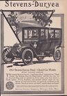 Stevens-Duryea Motor Car - 1912 - Sixes-Closed Car Model - Vintage Automobile Ad
