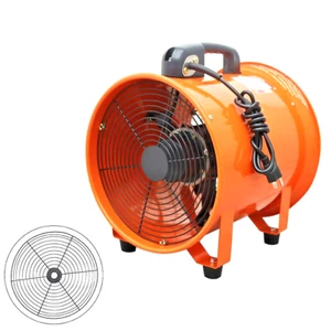 14-inch portable axial fan with 16ft duct axial flow ventilator 3000 CFM, 750W - Picture 1 of 16