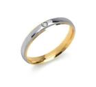 Wedding Ring or Anniversary UNOAERRE Cassiopea Gold 18 KT And Diamond CT 0,03 M