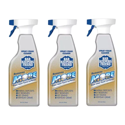 Bar Keepers Friend More spray y espuma (25,4 oz. Paquete de 3) Quitamanchas de suciedad oxidada Foto 1 de 4