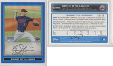 2009 Bowman Draft Prospects Chrome Blue Refractor /99 Brad Stillings #BDPP60