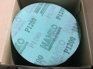 Case of HANKO 1200 Grit 5" SANDING DISK Hook & Loop Style Film Backing Sandpaper - Picture 1 of 5