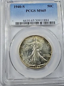 1940-S 50c PCGS MS-65 Walking Liberty Half Dollar - Picture 1 of 4