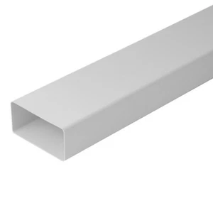 Intelmann Flachkanal / Lüftungskanal, 110x55mm / 220x55mm, 1 m, Kunststoff (PVC) - Bild 1 von 5