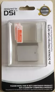 New Original GAMEON 2 X Screen Protector Sets For DSI Nintendo - Picture 1 of 3