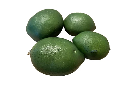 4 limas artificiais realistas decorativas frutas falsas cozinha comida palco adereço LEIA - Imagem 1 de 4