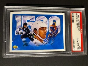 1992 Upper Deck #33 Wayne Gretzky 1500 Los Angeles Kings Oilers PSA 10 SUPERB - Picture 1 of 2