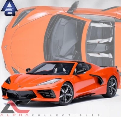 AUTOART 71283 1:18 CHEVROLET CORVETTE C8 STINGRAY Z51 (SEBRING ORANGE) - Image 1 of 4