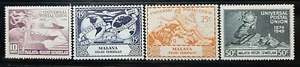 NEGRI SEMBILAN MALAYA ( MALAYSIA ) 1949 75TH ANNIV. OF UPU SG 63 - 66 MLH OG - Picture 1 of 2