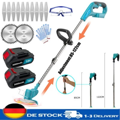 Für Makita DUR181Z Akku-Rasentrimmer Motorsense Elektro Kantenschneider 18V +3Ah - Bild 1 von 4