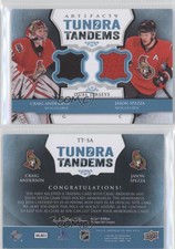 2013-14 Upper Deck Artifacts Tundra Tandems Craig Anderson Jason Spezza #TT-SA