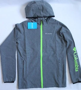 Columbia Boys Large 14-16 Rocky Range Softshell Spring Jacket Black/Gray 1887251 - Picture 1 of 6