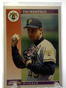 1992 Score Rookie & Traded Tim Wakefield Rookie Pittsburgh Pirates RC #92T