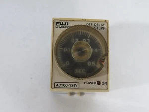 Fuji ST3PF-5XF Off Delay Timer 100-120VAC 50/60Hz SPDT 1Sec-3min 3A@250VAC USED - Picture 1 of 2