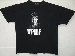 Sara Palin Vice President Id Love To VPILF Knights Club Sports T Shirt Large Blk - Picture 1 of 4