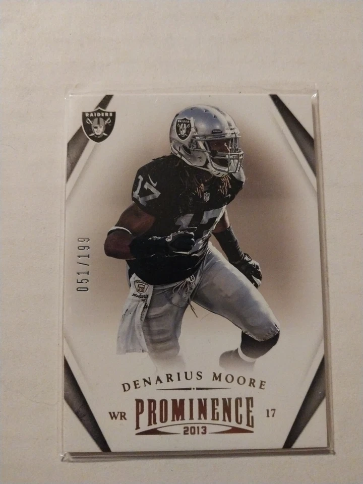 2013 Panini Prominence Denarius Moore Oakland Raiders #71 RC 051/199 - Image 1 of 3