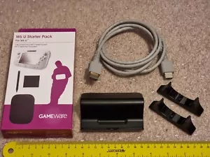 NINTENDO WII U GAMEPAD CONSOLE Lot Game Pad Stand Case Stylus HDMI Lead Official - Picture 1 of 1