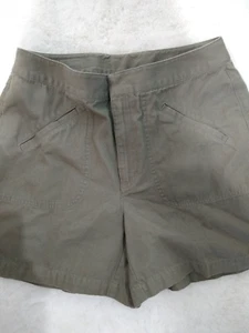 Original Liz Wear Jeans Military Green Shorts Pockets Size 12 - Picture 1 of 5