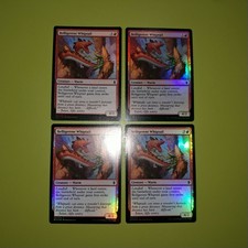 FOIL Belligerent Whiptail x4 Battle for Zendikar 4x Magic the Gathering MTG