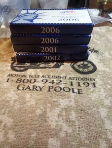 2001, 02 and Two of 2006 US (Clad) Mint Proof Sets Lot. #Psl 1266 - Picture 1 of 18